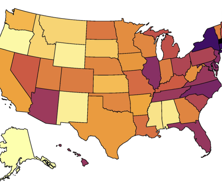 Percent of Motor Vehicle Crash Fatalities Who Were Alive at Scene Post-Crash by State (2019 – 2023)
